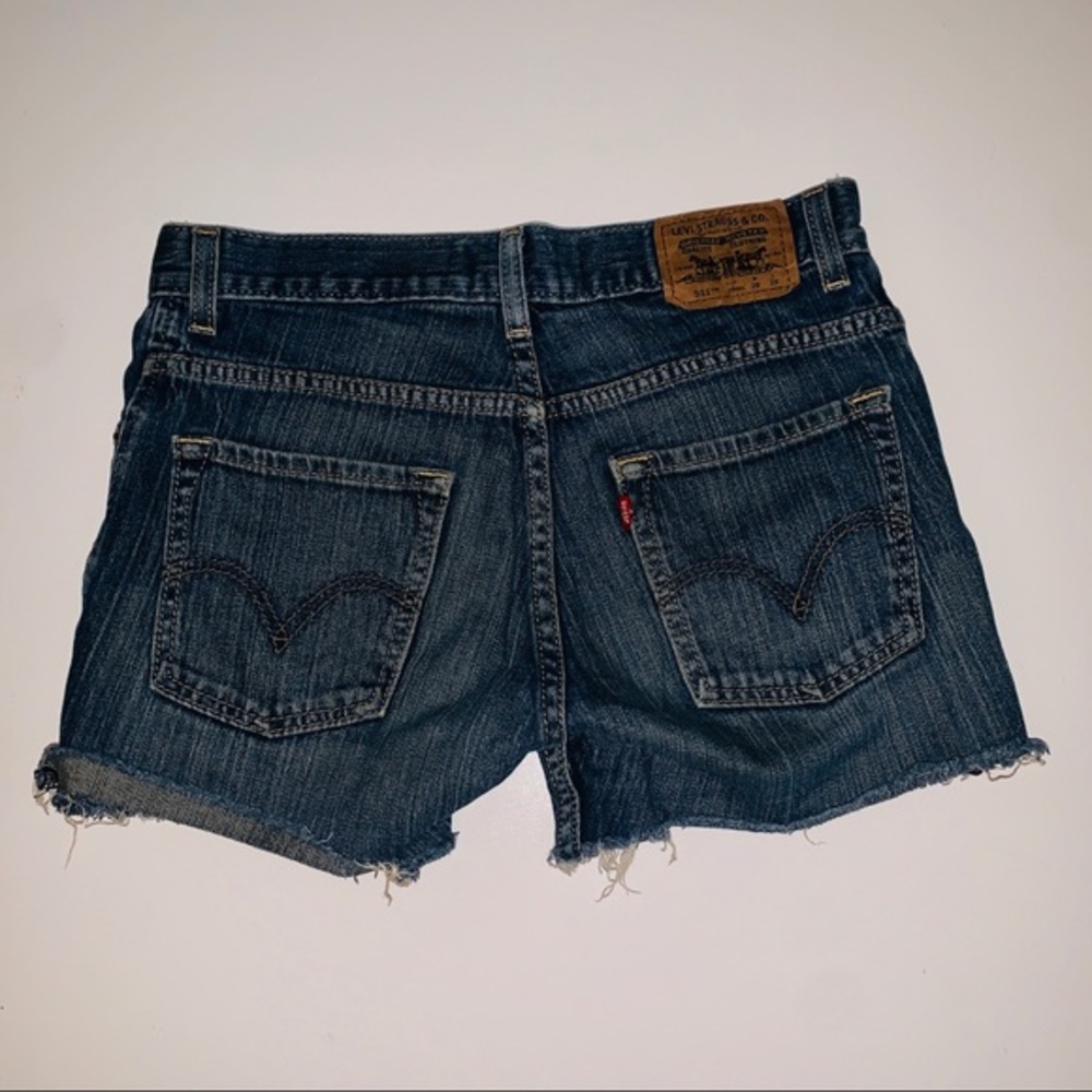 LEVIS 511 Skinny Cutoff Blue Jean Shorts - 28